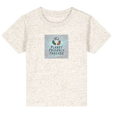 PFT Logo - SSSQUARE - Light Ocean | T-Shirt | Baby | Crewneck Short Sleeve | 155gsm Medium Fit | Eco-Heather