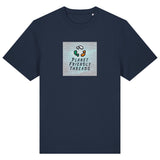 PFT Logo - SSSQUARE - Light Ocean | T-Shirt | Adult | Crewneck Short Sleeve | 215gsm Relaxed Fit | French Navy