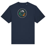 PFT Fish - Circle - Dark | T-Shirt | Adult | Crewneck Short Sleeve | 215gsm Relaxed Fit | French Navy