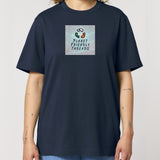 PFT Logo - SSSQUARE - Light Ocean | T-Shirt | Adult | Crewneck Short Sleeve | 215gsm Relaxed Fit | French Navy