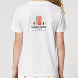 Magic Door Logo | T-Shirt | Kids | Crewneck Short Sleeve | 155gsm Medium Fit | White