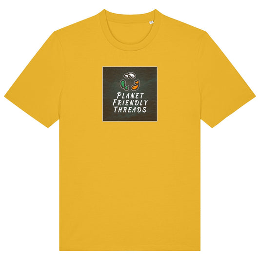 PFT Logo - dark | T-Shirt | Adult | Crewneck Short Sleeve | 180gsm Medium Fit | Spectra Yellow
