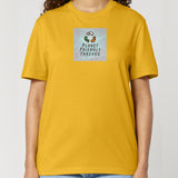 PFT Logo - SSSQUARE - Light Ocean | T-Shirt | Adult | Crewneck Short Sleeve | 180gsm Medium Fit | Spectra Yellow
