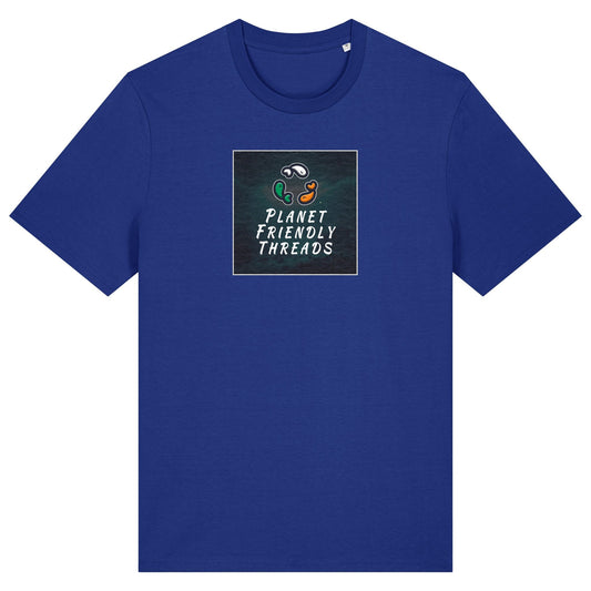 PFT Logo - dark | T-Shirt | Adult | Crewneck Short Sleeve | 180gsm Medium Fit | Worker Blue