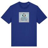 PFT Logo - SSSQUARE - Light Ocean | T-Shirt | Adult | Crewneck Short Sleeve | 180gsm Medium Fit | Worker Blue