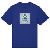 PFT Logo - SSSQUARE - Light Ocean | T-Shirt | Adult | Crewneck Short Sleeve | 215gsm Relaxed Fit | Worker Blue