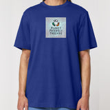 PFT Logo - SSSQUARE - Light Ocean | T-Shirt | Adult | Crewneck Short Sleeve | 215gsm Relaxed Fit | Worker Blue