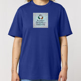 PFT Logo - SSSQUARE - Light Ocean | T-Shirt | Adult | Crewneck Short Sleeve | 215gsm Relaxed Fit | Worker Blue