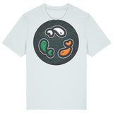 PFT Fish - Circle - Dark | T-Shirt | Adult | Crewneck Short Sleeve | 180gsm Medium Fit | Blue Ice