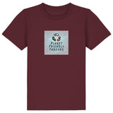 PFT Logo - SSSQUARE - Light Ocean | T-Shirt | Kids | Crewneck Short Sleeve | 155gsm Medium Fit | Burgundy