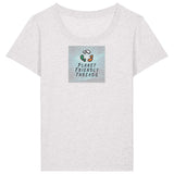 PFT Logo - SSSQUARE - Light Ocean | T-Shirt | Adult | Ladies Short Sleeve | 155gsm Fitted | Cool Heather Grey