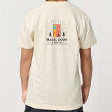 Magic Door Logo | T-Shirt | Kids | Crewneck Short Sleeve | 155gsm Medium Fit | Natural Raw