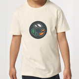 PFT Fish - Circle - Dark | T-Shirt | Kids | Crewneck Short Sleeve | 155gsm Medium Fit | Natural Raw