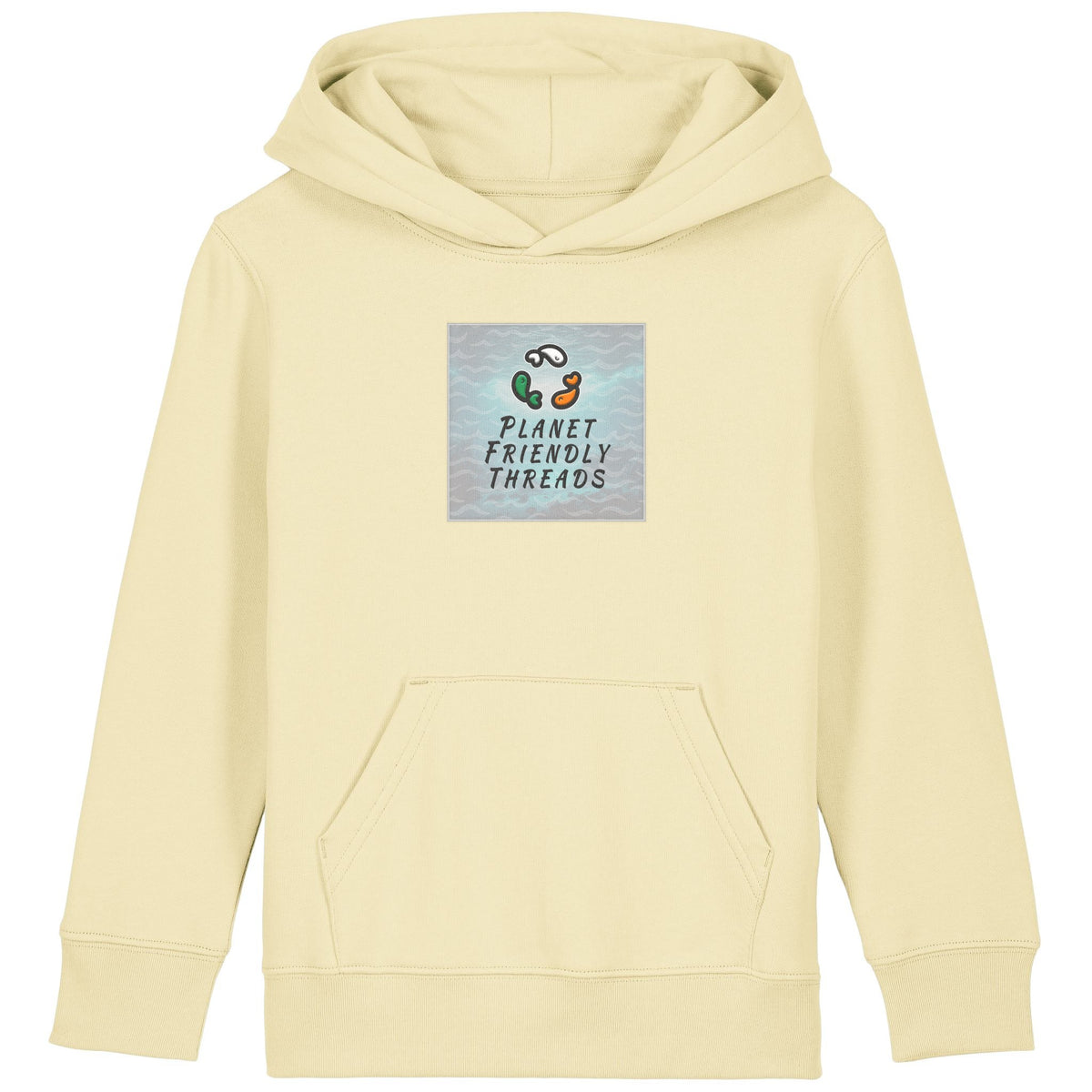 PFT Logo - SSSQUARE - Light Ocean | Hoodie | Kids | Cosy | 300gsm Medium Fit | Butter