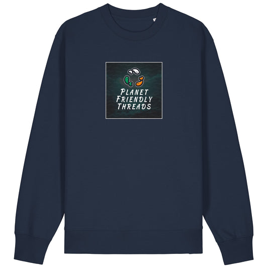 PFT Logo - dark | Jumper | Adult | Crewneck | 350gsm Medium Fit | French Navy