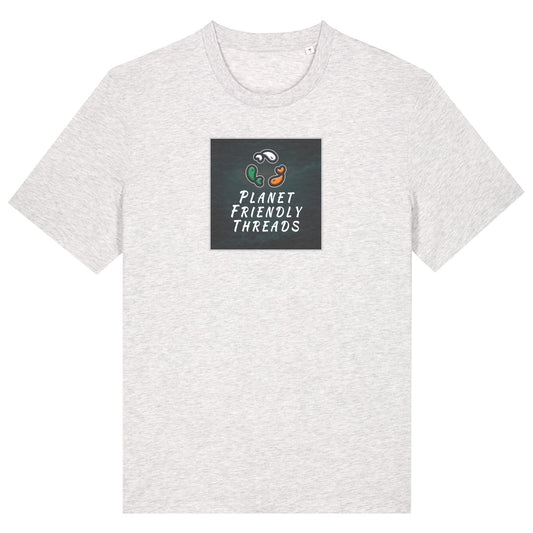PFT Logo - dark | T-Shirt | Adult | Crewneck Short Sleeve | 180gsm Medium Fit | Cool Heather Grey