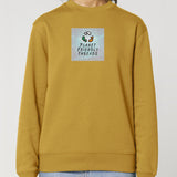 PFT Logo - SSSQUARE - Light Ocean | Jumper | Adult | Crewneck | 350gsm Medium Fit | Ochre
