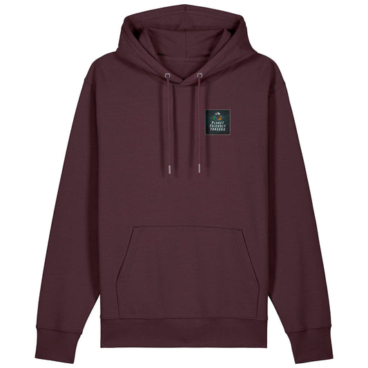 PFT Logo - dark | Hoodie | Adult | Cosy | 350gsm Medium Fit | Red Brown