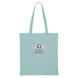 PFT Logo - SSSQUARE - Light Ocean | Other | Adult | Tote Bag | 160gsm | Teal Monstera