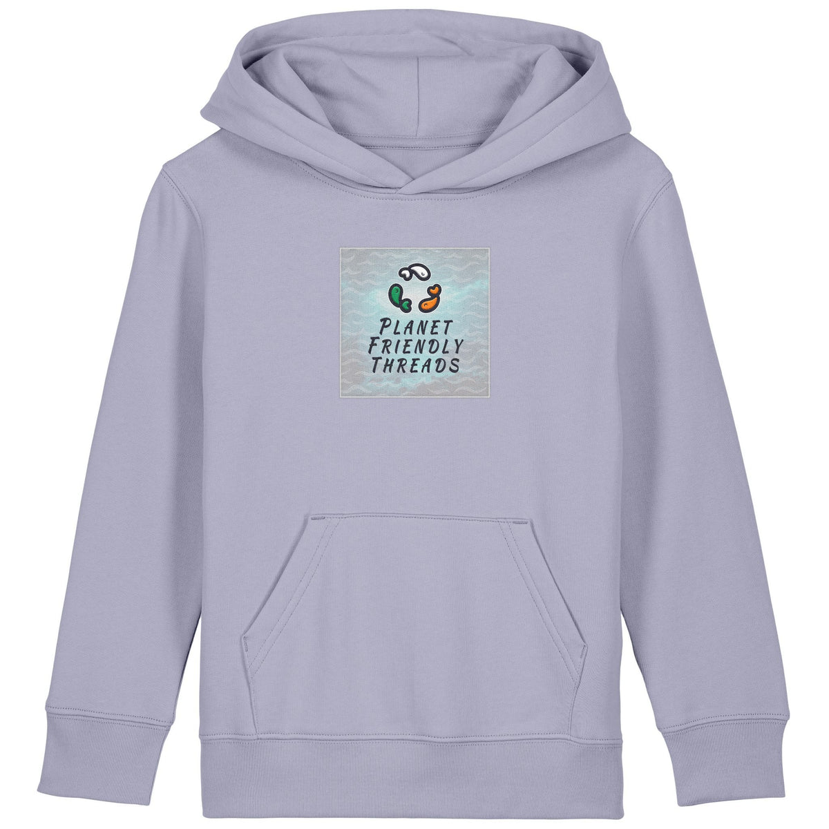 PFT Logo - SSSQUARE - Light Ocean | Hoodie | Kids | Cosy | 300gsm Medium Fit | Lavender