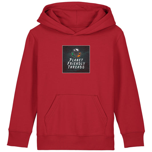 PFT Logo - dark | Hoodie | Kids | Cosy | 300gsm Medium Fit | Red