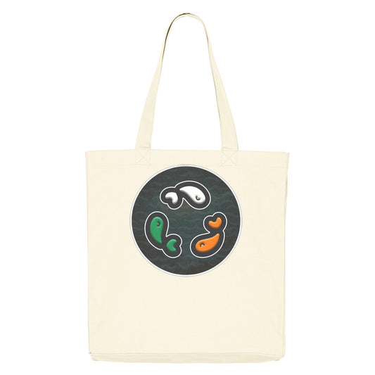 PFT Fish - Circle - Dark | Other | Adult | Tote Bag | 220gsm | Cream
