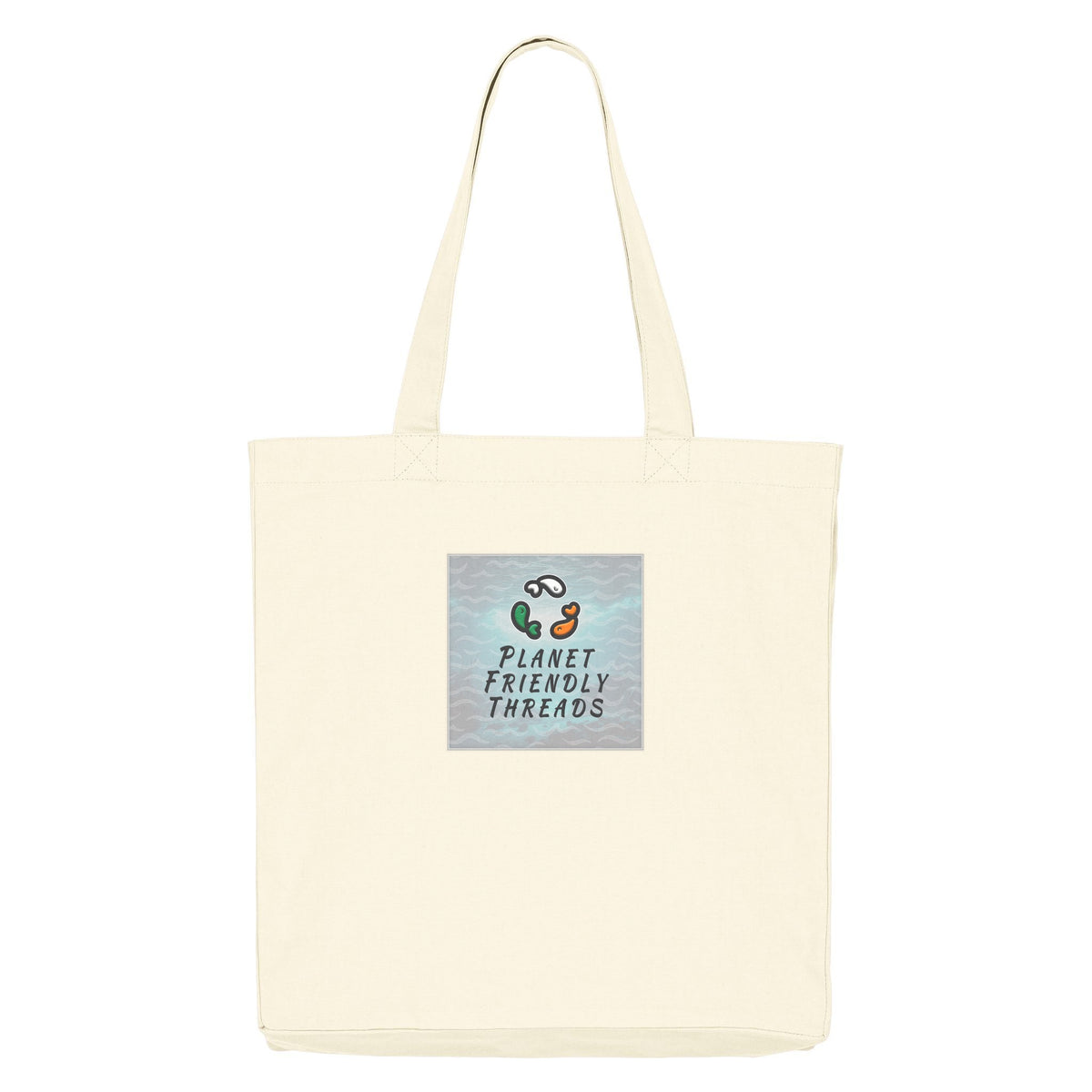 PFT Logo - SSSQUARE - Light Ocean | Other | Adult | Tote Bag | 220gsm | Cream
