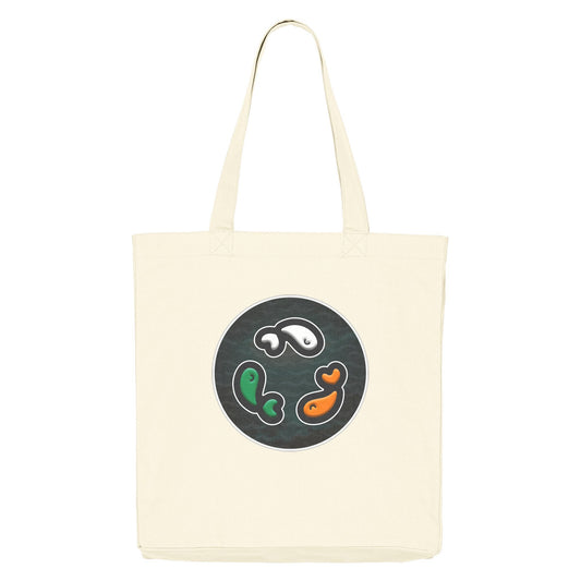 PFT Fish - Circle - Dark | Other | Adult | Tote Bag | 220gsm | Cream