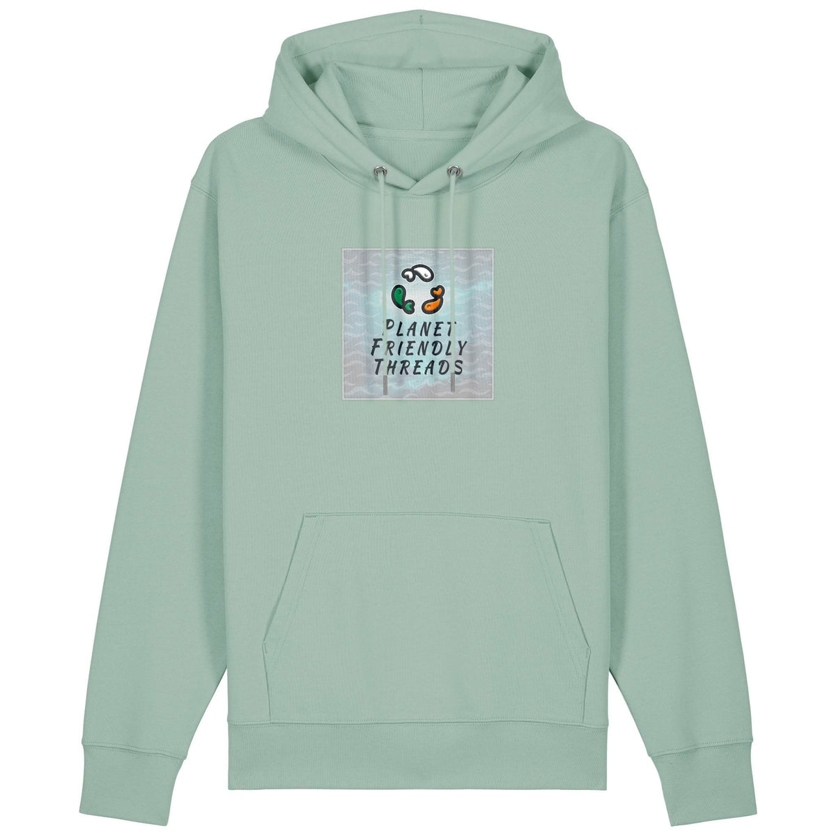 PFT Logo - SSSQUARE - Light Ocean | Hoodie | Adult | Cosy | 350gsm Medium Fit | Aloe