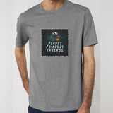 PFT Logo - dark | T-Shirt | Adult | Crewneck Short Sleeve | 180gsm Medium Fit | Mid Heather Grey