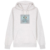 PFT Logo - SSSQUARE - Light Ocean | Hoodie | Adult | Cosy | 350gsm Medium Fit | Cool Heather Grey