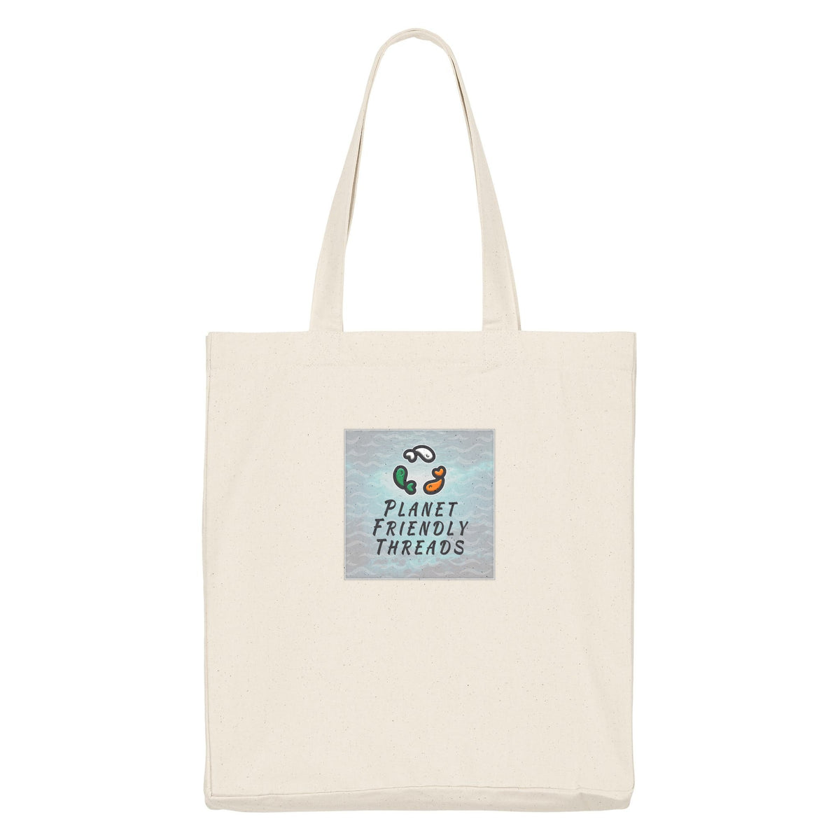 PFT Logo - SSSQUARE - Light Ocean | Other | Adult | Tote Bag | 220gsm | Natural Raw
