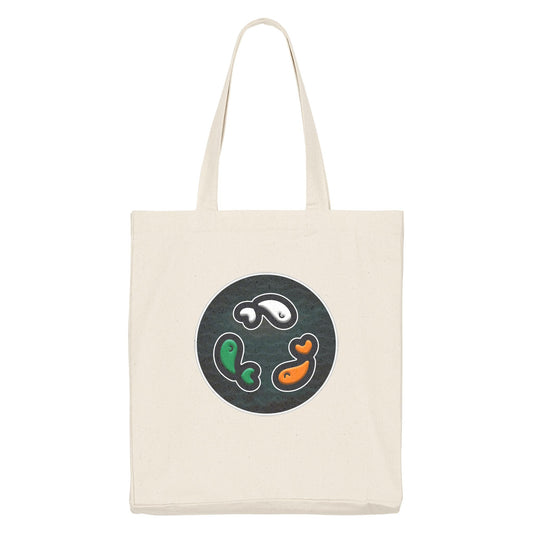 PFT Fish - Circle - Dark | Other | Adult | Tote Bag | 220gsm | Natural Raw