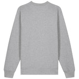 PFT Logo - SSSQUARE - Light Ocean | Jumper | Adult | Crewneck | 350gsm Medium Fit | Heather Grey