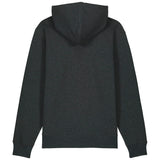 PFT Logo - SSSQUARE - Light Ocean | Hoodie | Adult | Cosy | 350gsm Medium Fit | Dark Heather Grey