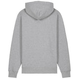PFT Logo - SSSQUARE - Light Ocean | Hoodie | Adult | Cosy | 350gsm Medium Fit | Heather Grey