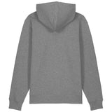 PFT Logo - SSSQUARE - Light Ocean | Hoodie | Adult | Cosy | 350gsm Medium Fit | Mid Heather Grey