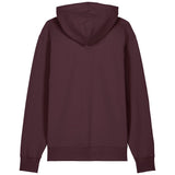 PFT Logo - SSSQUARE - Light Ocean | Hoodie | Adult | Cosy | 350gsm Medium Fit | Red Brown