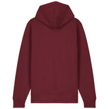 PFT Logo - SSSQUARE - Light Ocean | Hoodie | Adult | Zip | 350gsm Medium Fit | Burgundy