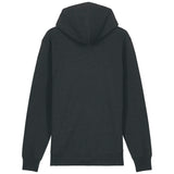 PFT Logo - SSSQUARE - Light Ocean | Hoodie | Adult | Zip | 350gsm Medium Fit | Dark Heather Grey