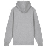 PFT Logo - SSSQUARE - Light Ocean | Hoodie | Adult | Zip | 350gsm Medium Fit | Heather Grey