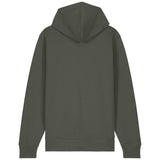 PFT Logo - SSSQUARE - Light Ocean | Hoodie | Adult | Zip | 350gsm Medium Fit | Khaki
