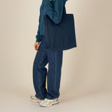 PFT Logo - SSSQUARE - Light Ocean | Other | Adult | Tote Bag | 220gsm | French Navy