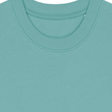PFT Logo - SSSQUARE - Light Ocean | Jumper | Kids | Crewneck | 300gsm Medium Fit | Teal Monstera