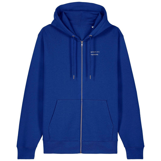 I'M FUCKING AMAZING | Hoodie | Adult | Zip | 350gsm Medium Fit | Worker Blue