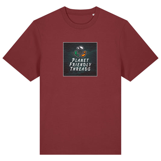 PFT Logo - dark | T-Shirt | Adult | Crewneck Short Sleeve | 215gsm Relaxed Fit | Red Earth
