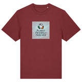 PFT Logo - SSSQUARE - Light Ocean | T-Shirt | Adult | Crewneck Short Sleeve | 215gsm Relaxed Fit | Red Earth