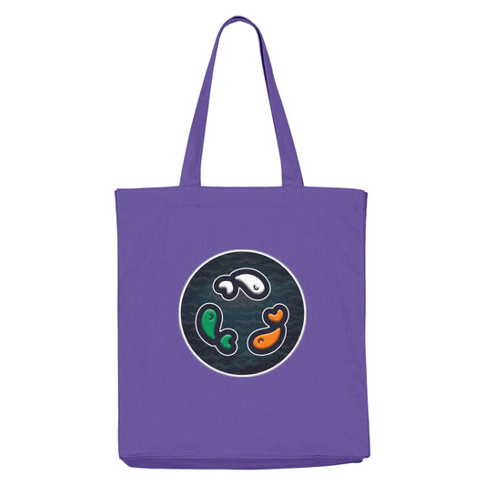 PFT Fish - Circle - Dark | Other | Adult | Tote Bag | 220gsm | Purple Love