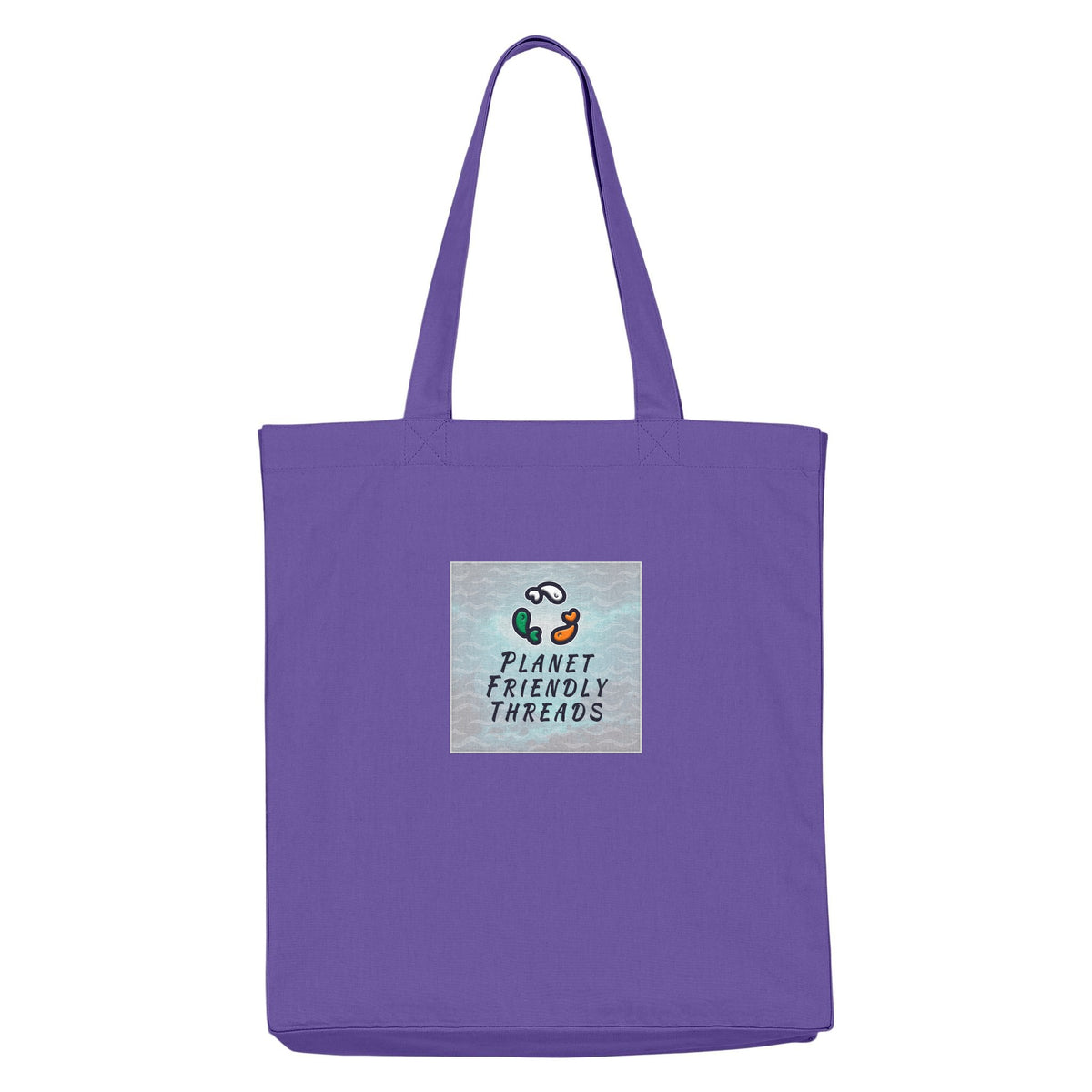 PFT Logo - SSSQUARE - Light Ocean | Other | Adult | Tote Bag | 220gsm | Purple Love