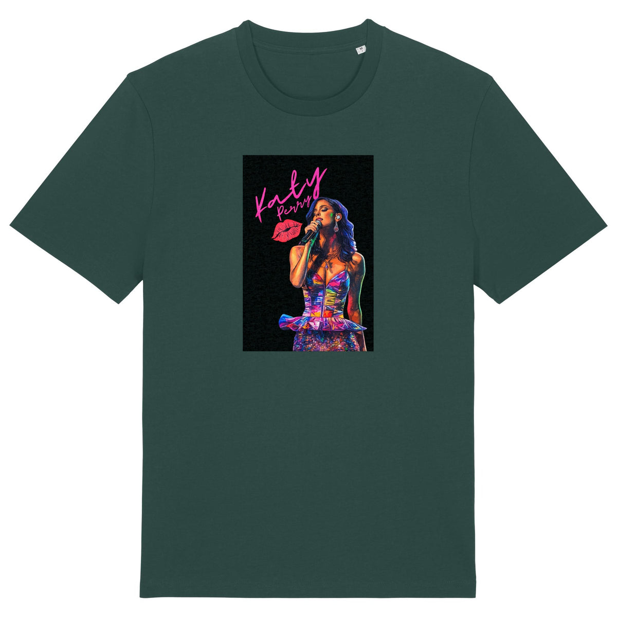 Katy Perry | T-Shirt | Adult | Crewneck Short Sleeve | 180gsm Medium Fit | Glazed Green